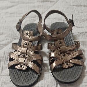 Clarks Metallic Bronze Sandals